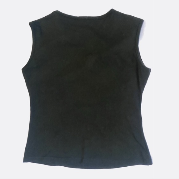 Vintage Black Zipper Tank Top - Picture 6 of 9